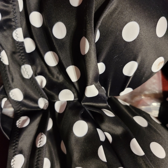 NWT VINTAGE RETRO PINUP HIGH WAISTED RUCHED HALTER FLATTERS EVERYONE BIKINI. XL - Picture 10 of 10